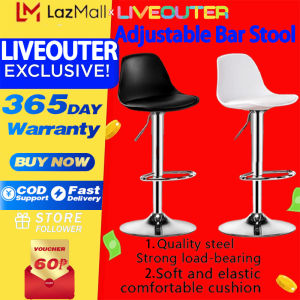 LIVEOUTER Bar Stool High Chair Set of 3 Modern Elegant Minimalist Home Adjustable Lift Bar Chair for Counter Top