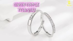 TINO TINO Cincin Couple Premium Q177 beloved cincin pasangan murah