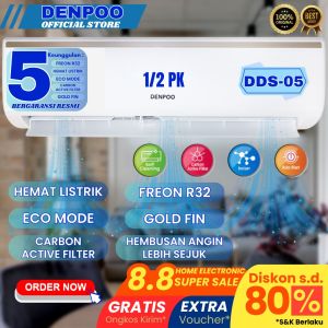 TERIMA PASANG AC SPLIT DENPOO DDS 05/09 CTL