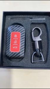 Case Carbon Smartkey Cover Key Kunci Mitsubishi Xpander Livina - 7093