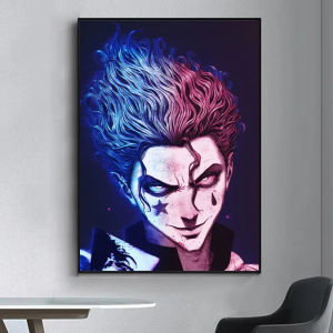 Bandai | Hunter X Hunter Hisoka Anime Tranh Sơn Dầu Bằng Số Trang Trí Tường Hiện Đại Cho Phòng Khách Phòng Ngủ Quà Tặng Không Có Khung