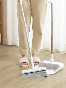 Bộ chổi quét nhà ECOCO 2396 kèm hót rác gấp gọn cán dài thông minh xoay 360 độ cao cấp thế hệ mới