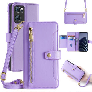 Leather Phone Case for Oppo RENO7 pro Full Cover Lens RENO6 Pro+ Flip Cover 7SE Crossbody Protective Cover 5Pro Anti-Fall 0PP0RENO5K