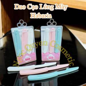 Set 3 dao cạo chân mày makeup Habaria Hàn Quốc