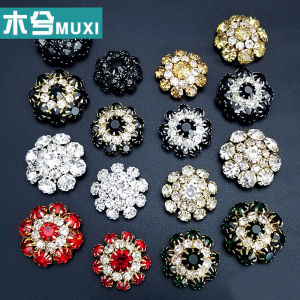 กระดุมเพชรคริสตัลสำหรับเสื้อโค้ทผู้หญิง กระดุมโลหะประดับเพชร กระดุมขนสัตว์ กระดุมเสื้อคาร์ดิแกน กระดุมเสื้อผ้าอเนกประสงค์