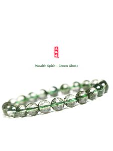 SIFUYUAN | Natural Green Phantom Beads Crystal bracelet
