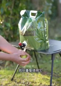 กระเป๋าน้ํา อเนกประสงค์ 8 ลิตร พับได้ ไม่รั่วซึม สำหรับการใช้งานด้วยตั้งแคมป์ เดินปาก ชุดที่เหมาะสมสำหรับการสู่พิกเนอร์ B873