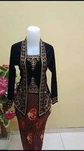 Atasan Kebaya Beludru kuthu baru full bordir keren berkualitas