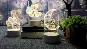 Đèn Ngủ Led 3D Nhiều Kiểu Dáng Để Bàn Decor Trang Trí Phòng Ngủ Làm Quà Tặng