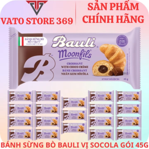 Bánh sừng bò BAULI vị socola gói 45g (thùng/gói)