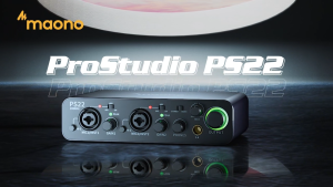 Maono ps22 giao diện âm thanh USB cho PC với 60 Db pro-preamp 24bit/192kHz giao diện Cổng USB kép cho PC và điện thoại thông minh phần mềm định tuyến để ghi âm tại nhà sản xuất nhạc guitar podcast phát trực tuyến