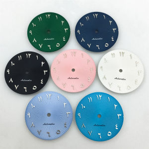 28.8mm Arabic Numerals Watch Dial Blue Black Pink Green White Dial Fit NH35 NH36 ETA2836 2824 PT5000 Miyota DG Movement