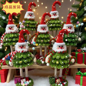 Christmas Tree Twisted Stick Santa Claus Doll Finished Toy Christmas Handmade Diy Material Package Gift Decoration