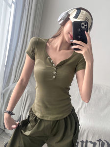 Slimming Yoga Top Womens Sportive Short Sleeve V-Neck T-Shirt Fitness Girl Summer Hot Sale Tight Body Shirt Casual Wear