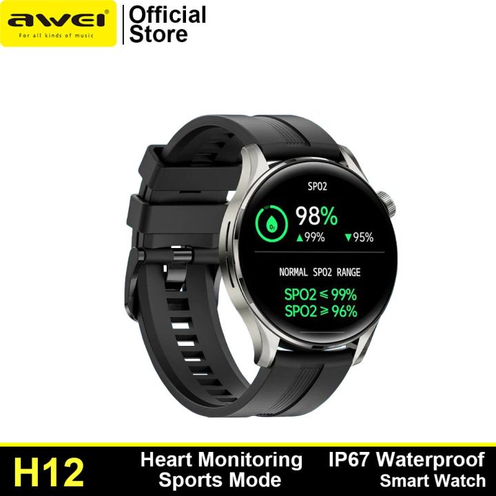 Awei H12 Smart Watch Full HD Touch Screen Sports Wristband IP67