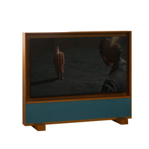 Nordic Retro Living Room TV Stand with Wheels