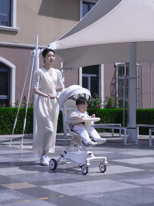 Topborn Stroller two-way 360 degree rotation can sit and lie down folding light children travel boys and girls