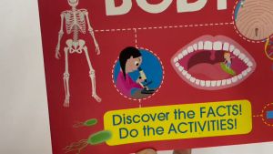 Factivity Amazing Human Body Book to learn with fun illustrations and activities for children ages 5-9
