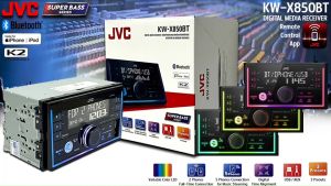 🔥พร้อมส่ง🔥 JVC KW-X850BT เครื่องเสียงรถยนต์ 2DIN พร้อมพอร์ต USBวิทยุ AM/FMเครื่องเล่น MP3Bluetooth EQ 13แบนด์ ไฟส่องสว่างแบบเปลี่ยนสีได้ เครื่องเสียงติดรถยนต์