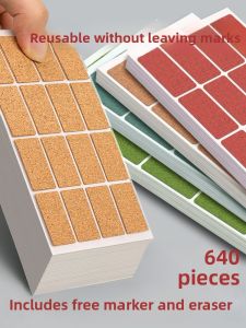 Waterproof Wooden Cork Labels Stickers Self-Adhesive Kitchen Bathroom Name Cosmetics Makeup Storage Organization Sticker