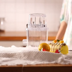 Multi-function for Home Kitchen Bar Ice Blenders Tools Manual Ice Crusher Hand Shaved Ice Machine Portable 1.25L Capacity