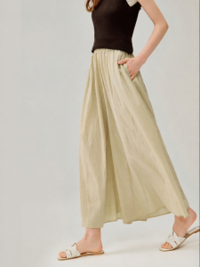 INMAN | Lycell Wide Leg Straight Nine-point Casual Culottes Trousers