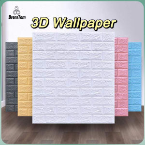 10Pcs 3D Bricks Foam Wallpaper 70x77 Soft Bag DIY Waterproof  Wall Stickers Home Decor 35*30CM and 70*15CM