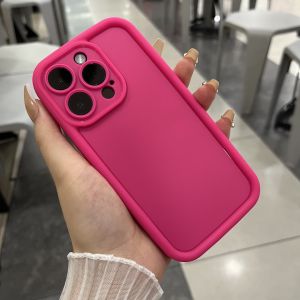 2023 New Macaron Color Macaron Style Silicone Phone Case for Apple 14Promax 13Pro Dopaamine Shell 12 Pure Color Protection Cover XR/XS Women Trendy Brand