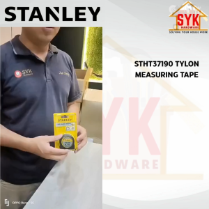 SYK Stanley STHT37190 3M/10 Tylon Measuring Tape Hand Tools Measure Pita Pengukur Tali Tape Ukur Kayu
