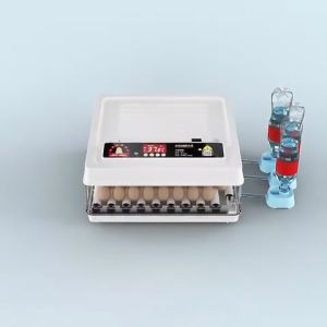 【DUAL POWER】Egg Incubator 12/24/48/64/130 Eggs Fully Automatic Egg Incubator 220V/12V Dual Power Supply Intelligent Digital Hatcher Brooder With Temperature Control and Auto Turning Hatcher Chicken Duck Goose Quail Birds Fully Automatic Egg Incubators for