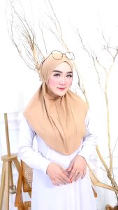 Hijab Bergo Maryam Jersey Tali Non Pad Ukuran M High Quality | Jilbab Instan Sorong Tali Non Pad (M)