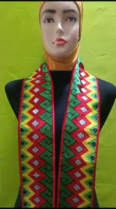 Asesoris Renda Roll Bordir Motif Dayak Asri