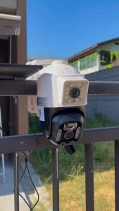 ☀แผงเซลล์แสงอาทิตย์ 4G☀ 2 หน้าจอ กล้องพลังงานแสงอาทิตย์ 0 ค่าไฟตลอดทั้งปี 5MP กลางแจ้ง แบตเตอรี่ในตัว กล้องวงจร กันน้ำและกันฝน การตรวจจับการเคลื่อนไหว 355°  มีลำโพงไมโครโฟน ความสามารถในการพูดคุยด้วยเสียง ภาพสีตลอด24 ชม ซิมการ์ดฟรี 2 วัน