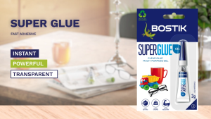 Bostik Super Glue Gel 3g Clear Multi-Purpose Glue Gel For Ceramic Glass Wood Leather 3g Gel Gam 强力超级胶