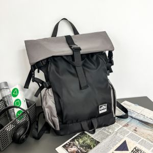 Backpack Mens Large Capacity Sports Backpack Trendy Multi-Functional Backpack College Student Easiest for Match Computer Bag Functional Bag