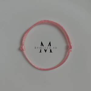 Queena Bracelets / Gelang Tali Baby Pink Cute Series / Gelang Tali Satin Lembut / Gelang Beaded Tali