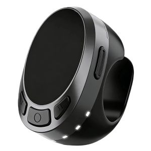 Simulator Scrolling Ring Remote Control Air Finger Ring Mouse with Touchpad for YouTubeInstagramKindle AppiOSAndroid