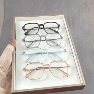 Anti Radiation Glasses Metal Eyeglass Eyeglasses For Woman Men Anti Blue Light Eyewear