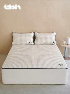 T-B-H Home Panda Bang Bang Ice Silk Cooling Mat Air Conditioned Soft Mat Single Double Person Home Use Bedding Accessories