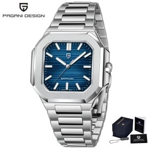 Pagani Design | PAGANI DESIGN Men Quartz Watch Japan TMI VH31 Movement AR Coated Sapphire Crystal Luminous Business Wristwatch