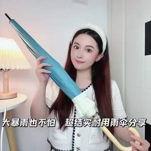 Simple Elegant Korean-Japanese Style Automatic Straight Umbrella