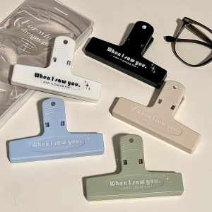 High Aesthetic Value Long Tail Clip for Study Materials And Snacks Storage Simple Design Ideal for Students Exam Papers Organization