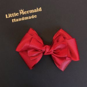 Hand Sewn Gold Thread Butterfly Knot Hair Accessories for Girls Children Parent-Child Multi-Layered New Year Headwear