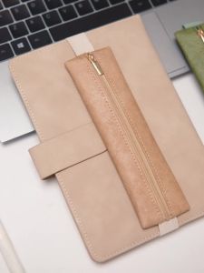 1Pcs Adjustable Elastic Band Pen Holder DuPont Paper Materials Leather Pen Sleeve Pouch Journal Waterproof Pencil Holder
