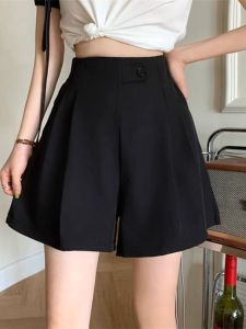 High Waist A-Line Shorts Womens Summer New Style Loose Wide Leg Pants Versatile Casual Pants plus Size Fashionable Shorts