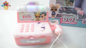 Mainan Edukasi Anak Mesin Kasir dan Telepon LOL ada Lampu & Musik
