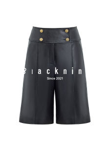 Oil Wax A-Grade Lamb Leather Straight Cut Midpants