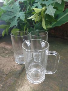 TERMURAH!!! GELAS TEH 6pcs/GELAS GAGANG KACA/GELAS KACA