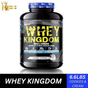 Mk Muscle Kingdom Whey Kingdom 6.6Lbs/3Kg (84 Serving)(Free 3 Gift) - whey protein