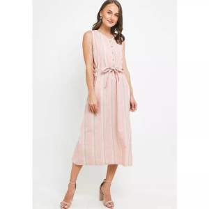 DRESS PANJANG OVERALL TRISET WANITA DEWASA
